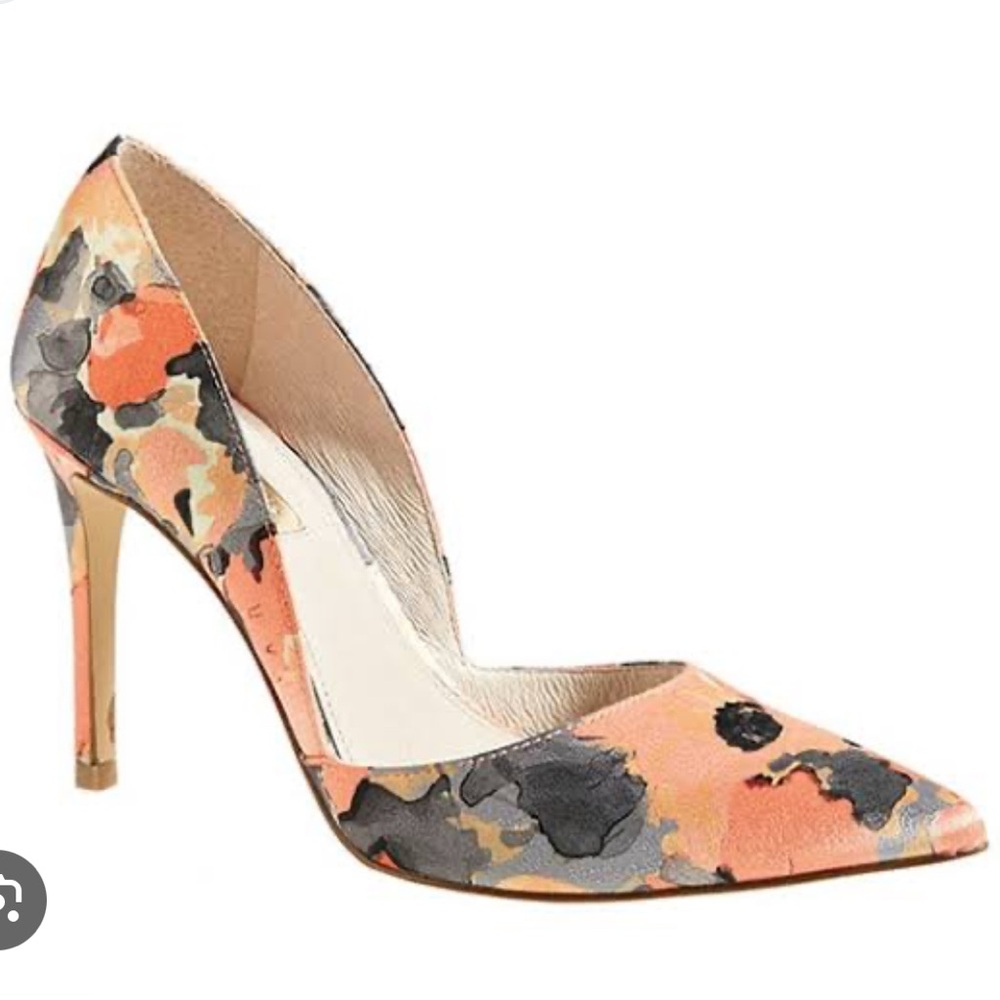 Louise et Cie Orange and Black Heels